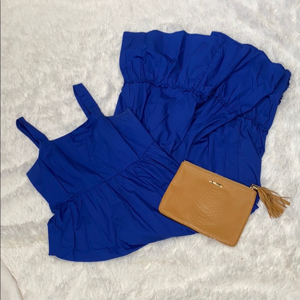 Who What Wear blue midi dress